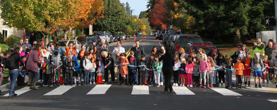 Safer Routes to School Funded by Car Tabs - Ribbon Cutting