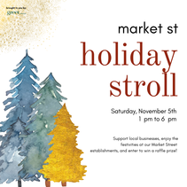 market street holiday stroll