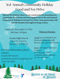 Ismaili Holiday Food and Toy Drive