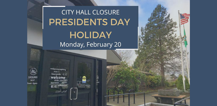 Holiday Closure Presidents Day 2023
