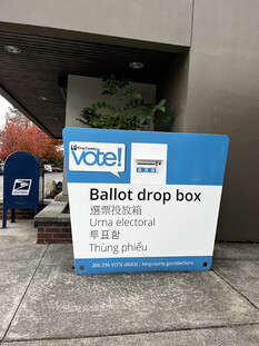 City Hall Vote ballot drop box