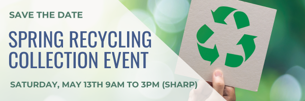 spring recycling collection event May 2023