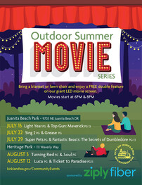 Outdoor Summer Movie Flyer 2023