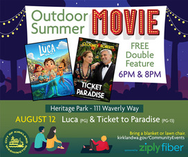 Outdoor Summer Movies Flyer 2023 Aug 12