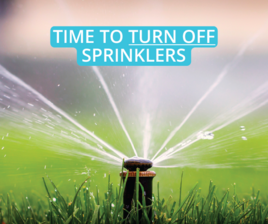 Time to Turn Off Sprinkler