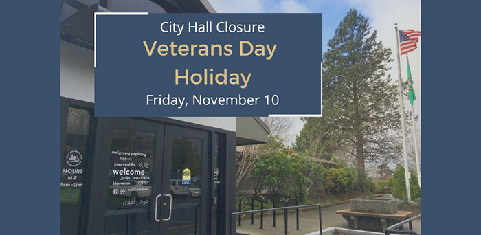 Holiday Closure Veterans Day 2023