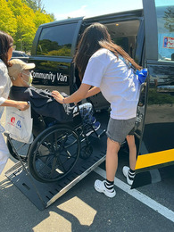 community van - family using accessibility features