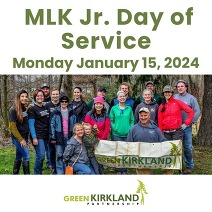 mlk jr day of service green kirkland partnership gkp stewardship
