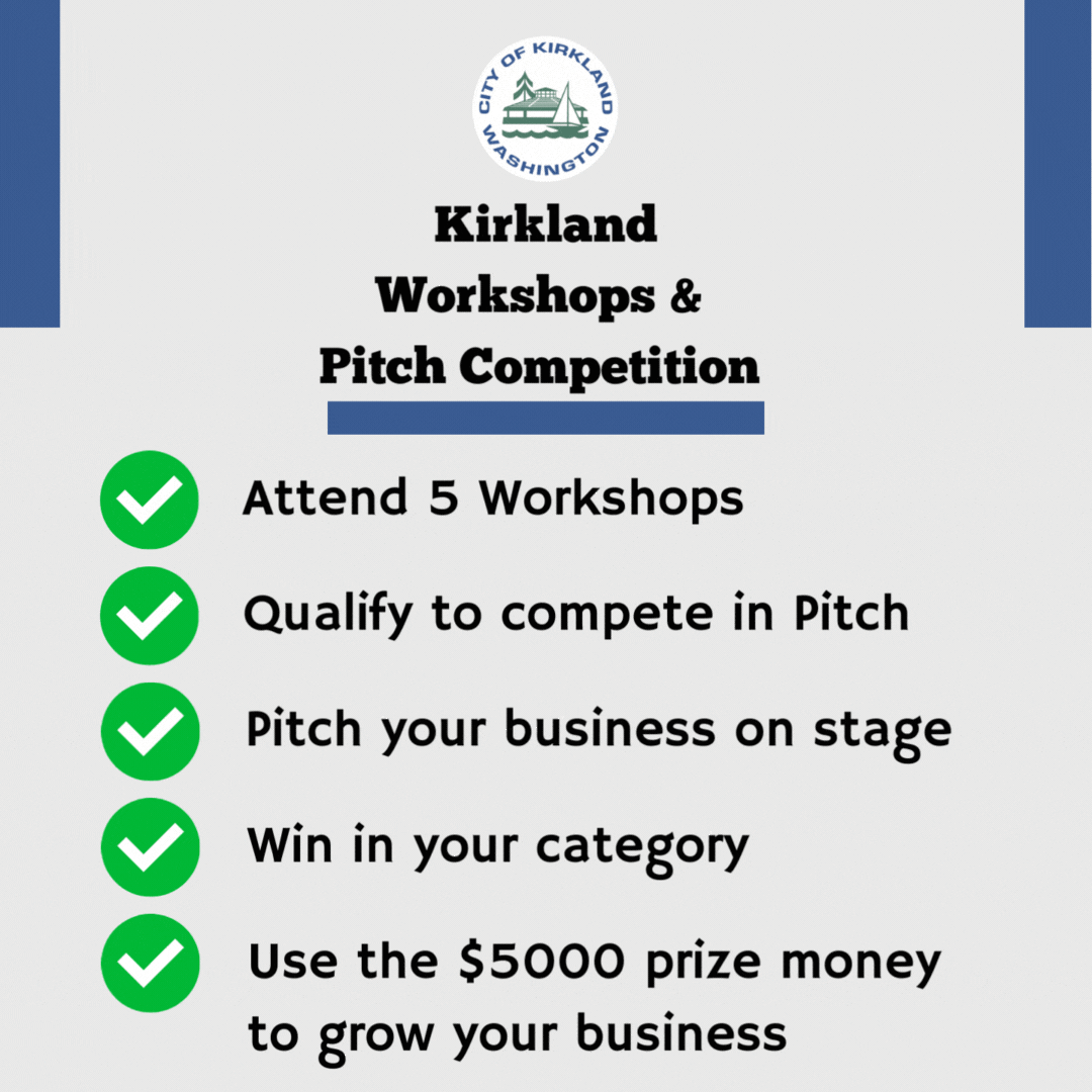 Kirkland Workshops and Pitch Competition Social Post