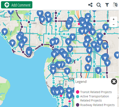 transportation strategic plan mapping tool