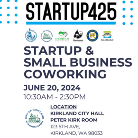 Startup & Small Business CoWorking Kirkland | June 2024