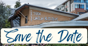 Photo of the KTUB Building with the words Save the Date