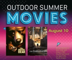 outdoor summer movies brother bear and the fabelmans