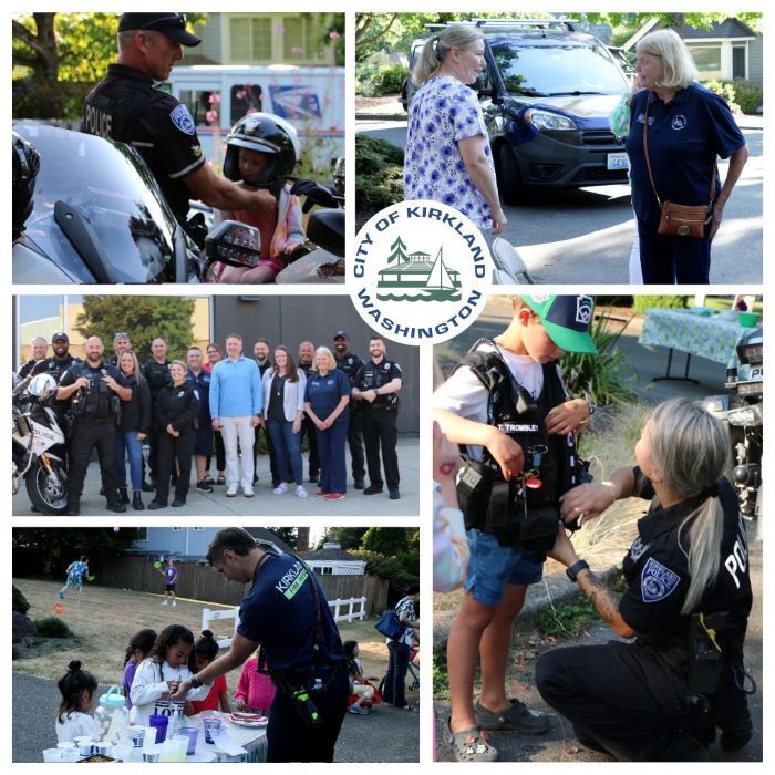 National Night Out block party collage 2024