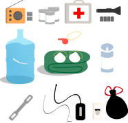 preparedness build a kit essentials graphic