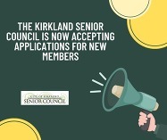 senior council accepting applications recruitment