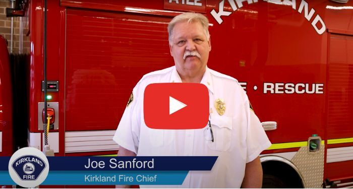 wildfire safety video screenshot of Chief Sanford