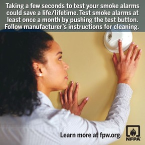 fire prevention week smoke alarms testing