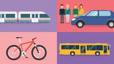 commute trip reduction with train carpool bike bus