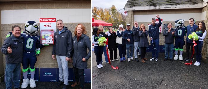 AED Ribbon Cutting Crestwoods Park 20241102 collage