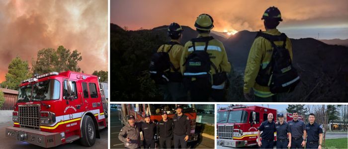 KFD wildfire deployment 202501 collage