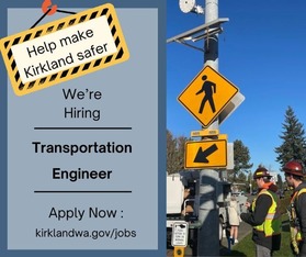 hiring transportation engineer make kirkland safer