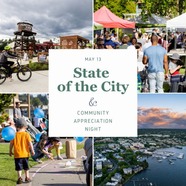 state of the city and community appreciation night collage