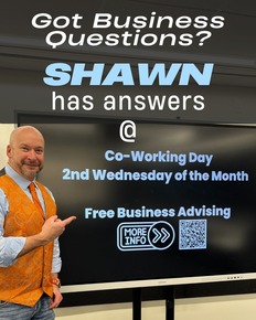 coworking days business adviser shawn palmer graphic