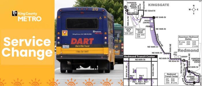 metro DART and 930 service change