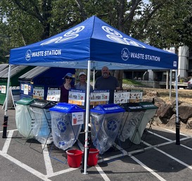 Waste Station at Juanita Market