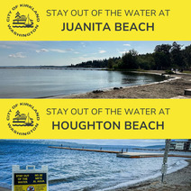 Houghton and Juanita Beach Closed