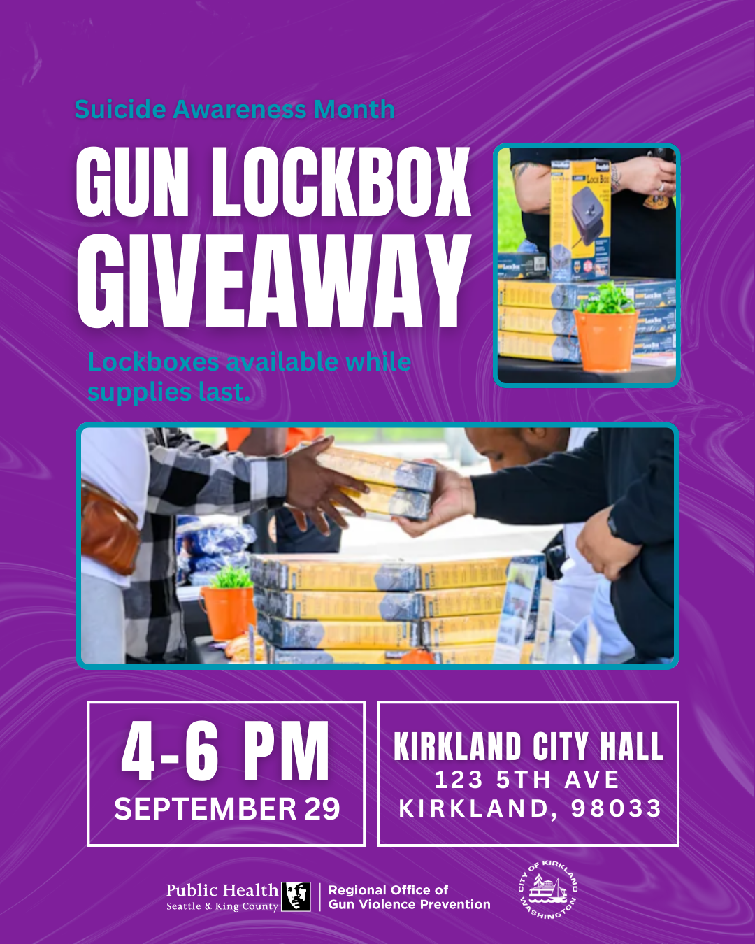 Gun Lockbox Giveaway Flyer 2025