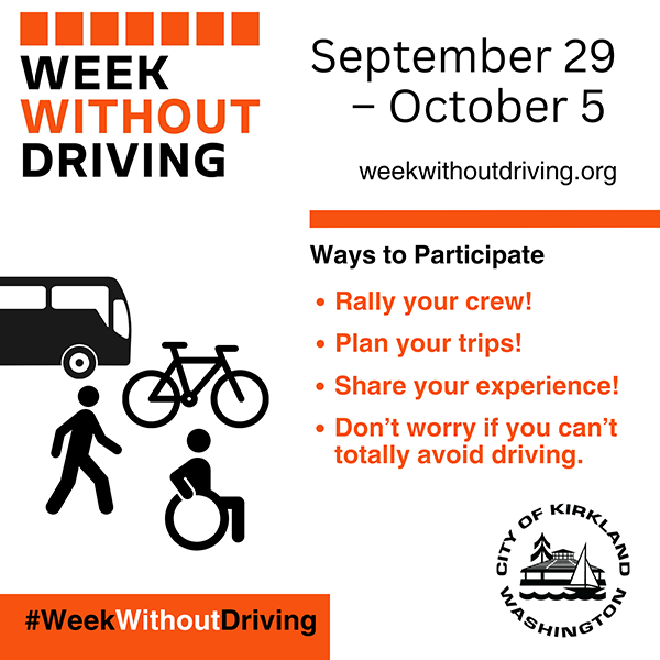 Ways to Participate in Week Without Driving