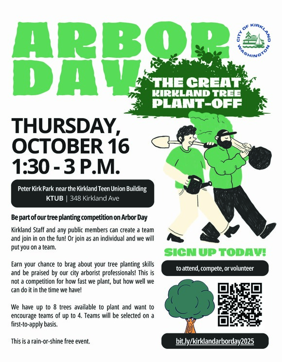 Arbor Day - The Great Kirkland Tree Plant Off 2025.