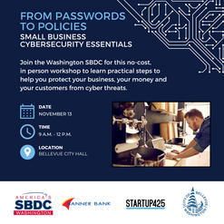 From Passwords to Policies: Small Business Cybersecurity Essentials (in Bellevue)