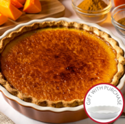 Take & Bake: Brûléed Pumpkin Chai Spice Pie + Pie Dish