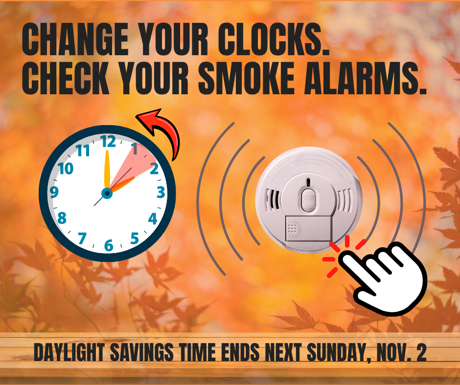 Change batteries in smoke detectors