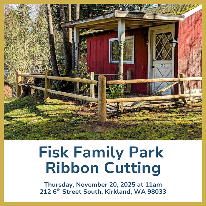 Fisk Family Park ribbon cutting.