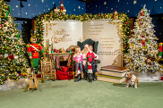Santa Claus visit at Village at Totem Lake
