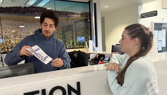 City Hall front desk volunteer