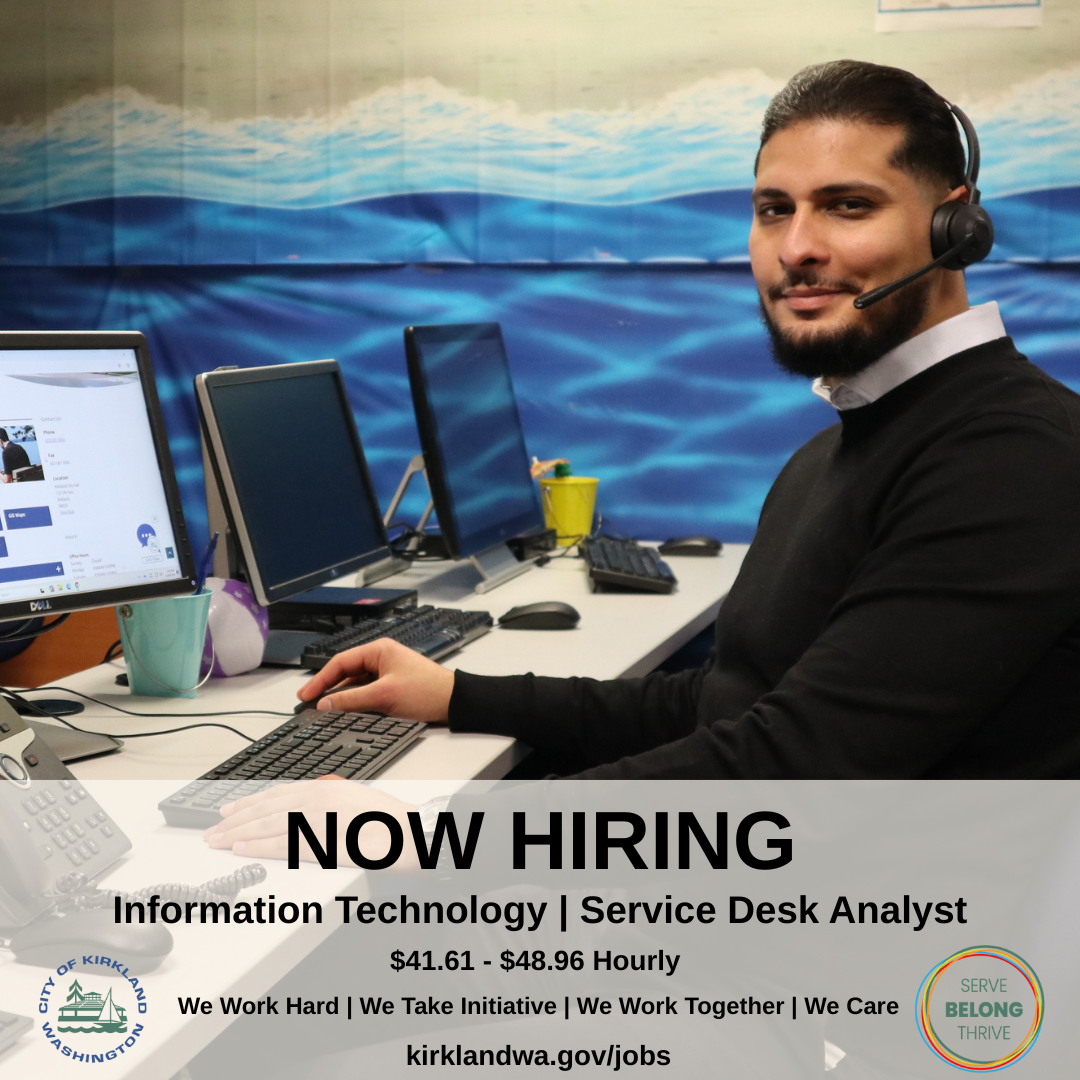 Service Desk Analyst recruitment