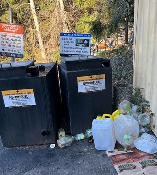 Cooking oil drop-off