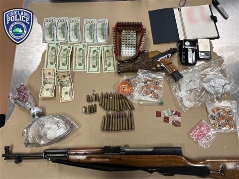Seized drugs and guns