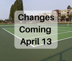 Tennis court closure