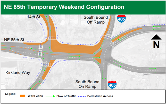 WSDOT Temporary Lane Shifts