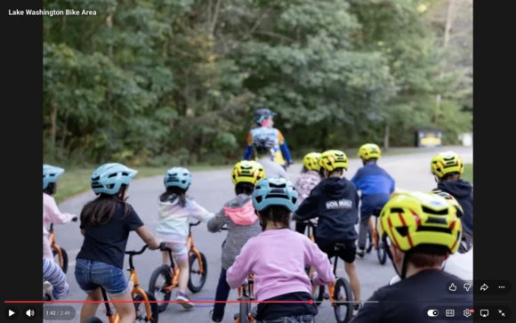 Bike paths around Lake Washington High School