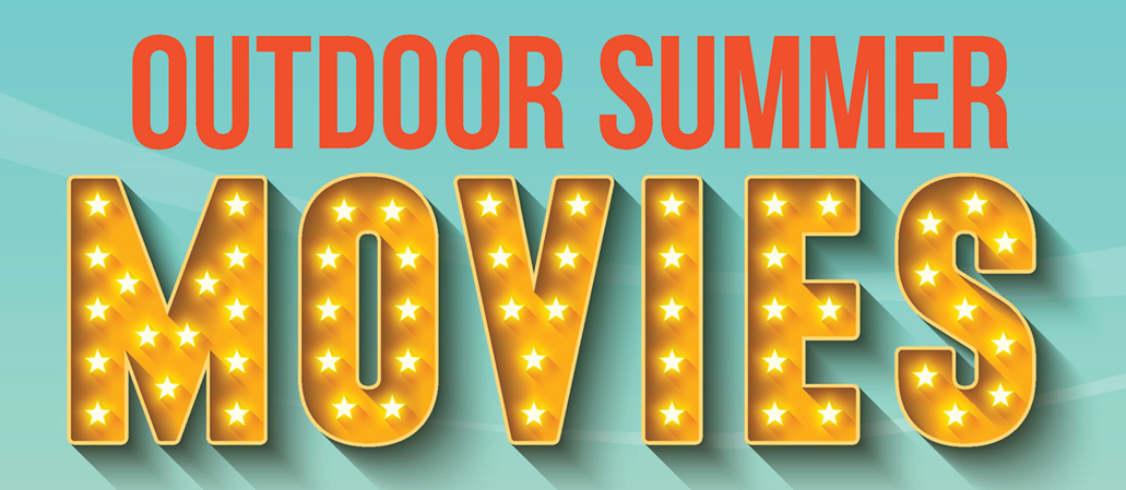 Outdoor Summer Movies logo showing event title name