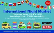 Graphic advertising Kirkland's 2026 International Night Market