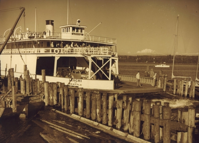 Image of the Leschi ferry that ran between Kirkland and Seattle