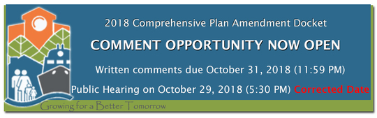 Comp Plan Public Hearing Corrected Date